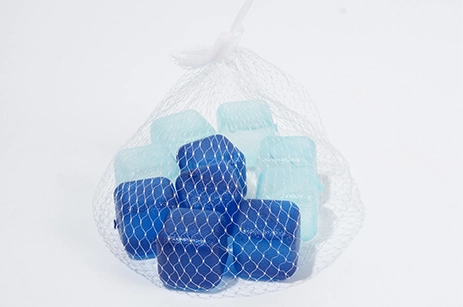 Hygienic Blue Plastic Ice Cubes