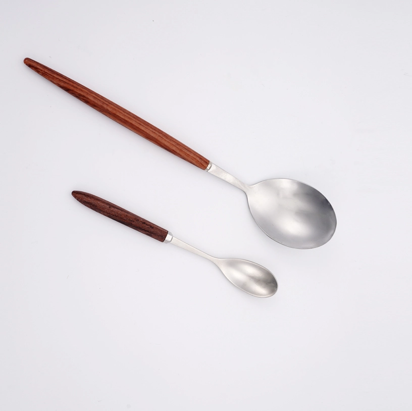 wood handle silverware